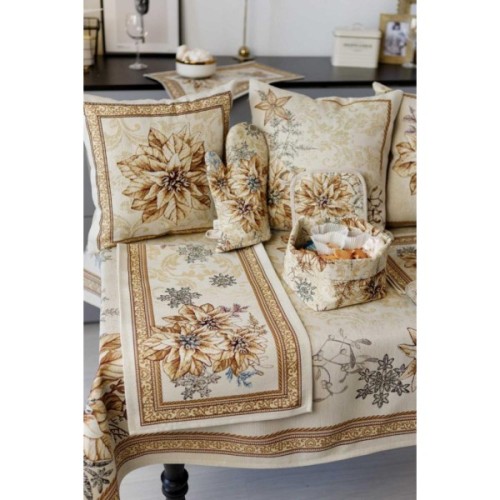 Кухонна прихватка Прованс гобеленова Золоте свято 20х20 см (037829)