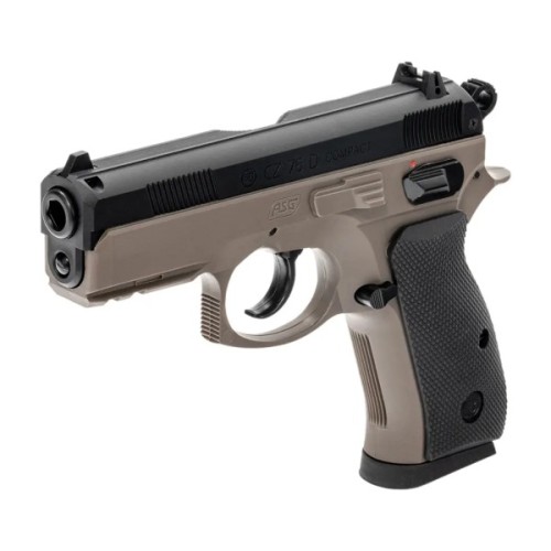Страйкбольний пістолет ASG CZ 75D Compact FDE Spring (18603)