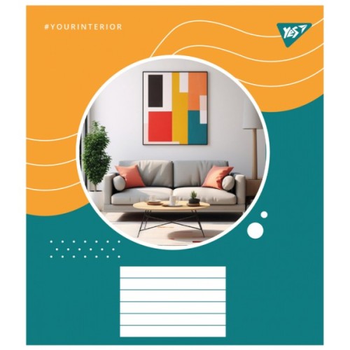 Зошит Yes Your interior А5 96 аркушів лінія (767182)