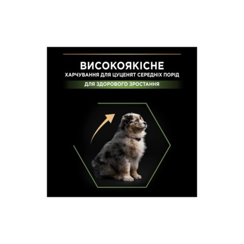 Сухий корм для собак Purina Pro Plan Dog Medium Puppy з високим вмістом курки 12 кг (7613035120402)