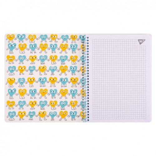 Блокнот Yes А5 50 арк cпіраль Stand with Ukraine клітинка (151857)