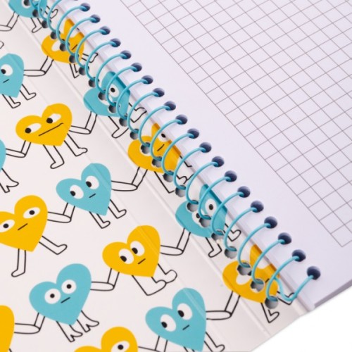 Блокнот Yes А5 50 арк cпіраль Stand with Ukraine клітинка (151857)