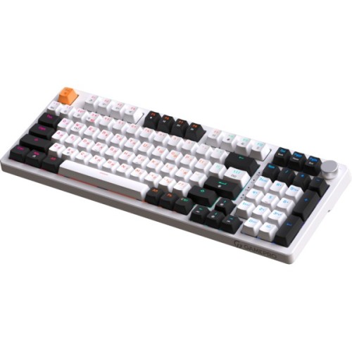 Клавіатура GamePro MK170W Hot-Swap Red Swich RGB USB UA White (MK170W)