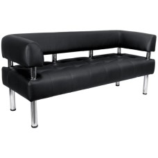 Диван офісний Примтекс плюс Tonus 03 D-5, 1600 мм, екошкіра, black (Tonus 03 D-5)