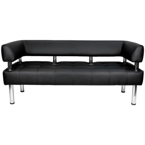 Диван офісний Примтекс плюс Tonus 03 D-5, 1600 мм, екошкіра, black (Tonus 03 D-5)