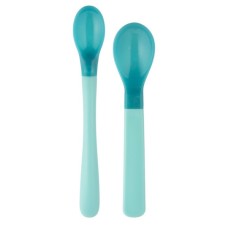Набір дитячого посуду Canpol babies Ложки магічні 2 шт. - бірюзові (9/581_tur)