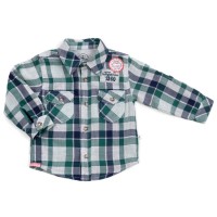 Сорочка дитяча Aziz у клітинку (19088-62B-green)