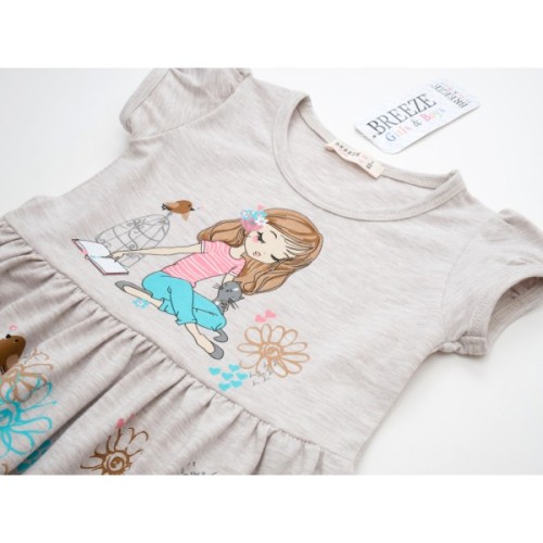 Плаття дитяче Breeze з дівчинкою (18369-110G-beige)