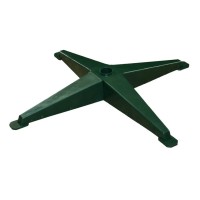 Підставка для ялинки Chomik 51х51 см, пластик, хрестоподібна, зелена (5902634921636)