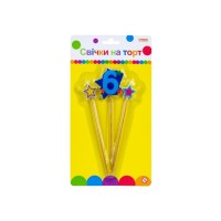 Свічка Maxi Stars "6" висотою 4,5 см, 3 шт. (MX620080-6)