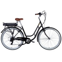 Електровелосипед Dorozhnik 28" eRETRO Vbr FR рама-19" 36B 13А*г 500Вт 2026 чорний (ELB-D-28-113)
