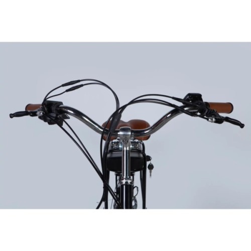 Електровелосипед Dorozhnik 28" eRETRO Vbr FR рама-19" 36B 13А*г 500Вт 2026 чорний (ELB-D-28-113)