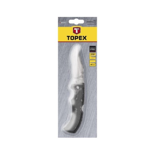 Ніж Topex унiверсальний, лезо 100 мм, складний (98Z101)