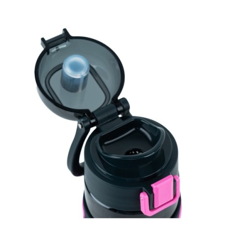 Пляшка для води Kite 680 мл чорно-рожева (K25-1233-3)