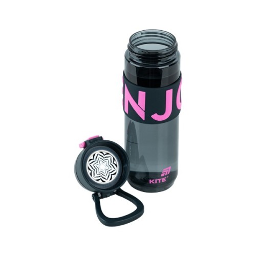 Пляшка для води Kite 680 мл чорно-рожева (K25-1233-3)