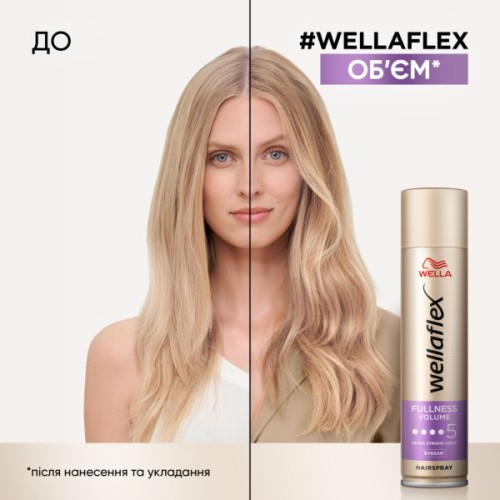 Лак для волосся WellaFlex Fullness Volume 5 Ultra Strong Hold 250 мл (4056800912452)