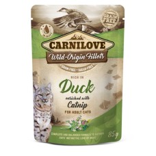 Вологий корм для кішок Carnilove з качкою і котячою м'ятою 85 г (8595602537549)