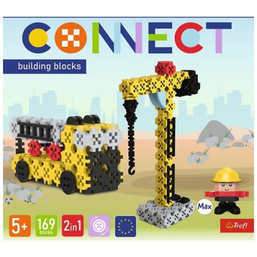 Конструктор Trefl Connect 2 в 1, 169 деталей (5900511619713)