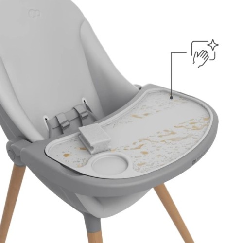 Стілець для годування Kinderkraft 2 в 1 Fini Up Grey (5902533930111)