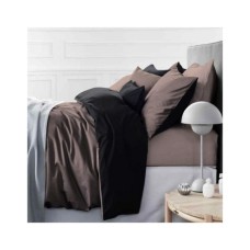 Постільна білизна MirSon King Size Сатин Premium 0211+0055 Dark Chocolate 220х240 (2200001169616)