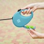 Повідець для собак WAUDOG R-leash з контейнером для пакетів L до 40 кг 5 м блакитний (26292)