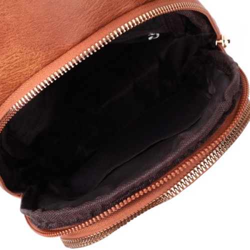 Сумка Vintage Жіноча слінг з екошкіри Руда (22749)