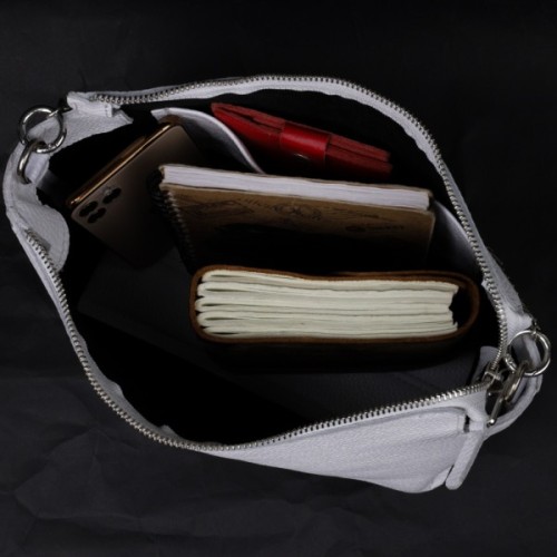 Сумка Grande Pelle З натуральної шкіри Біла (11654)