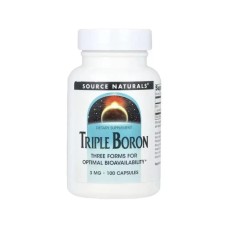 Мінерали Source Naturals Бор потрійний, 3 мг, Triple Boron, 100 капсул (SNS-01913)
