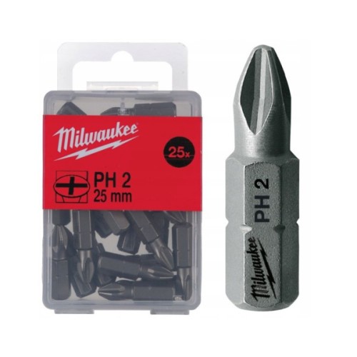 Набір біт Milwaukee PH2, 25мм, 25шт (4932399587)