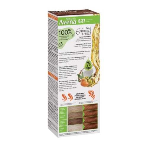 Фарба для волосся Acme Color Avena Naturals Стійка 6.37 - Caramel (4823115503145)
