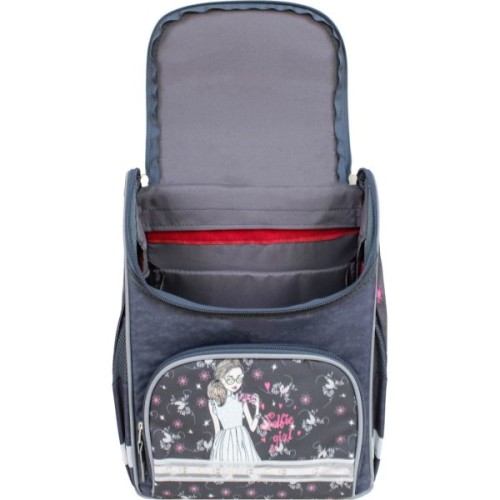 Портфель Bagland з ліхтариками Успіх 12 л. сірий 210к (00551703) (80213835)