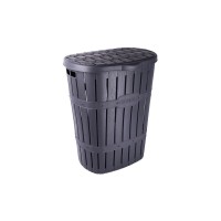 Кошик для білизни Violet House 1014-1 Бамбу Antracite 60 л