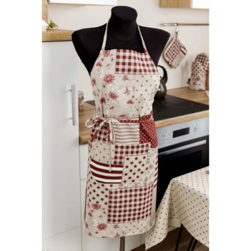 Фартух Прованс Печворк бордо (031638)