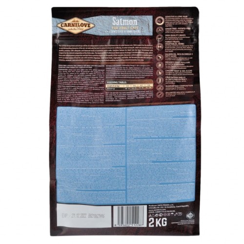 Сухий корм для кішок Carnilove Cat Sensitive and Long Hair 2 кг (8595602512287)