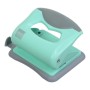 Діркопробивач Buromax пластиковий PASTEL, до 20 аркушів, 125 х 95 х 65 мм, м'ятний (BM.4020-38)