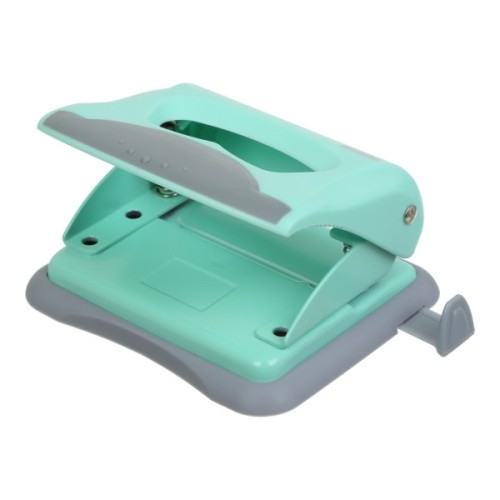 Діркопробивач Buromax пластиковий PASTEL, до 20 аркушів, 125 х 95 х 65 мм, м'ятний (BM.4020-38)