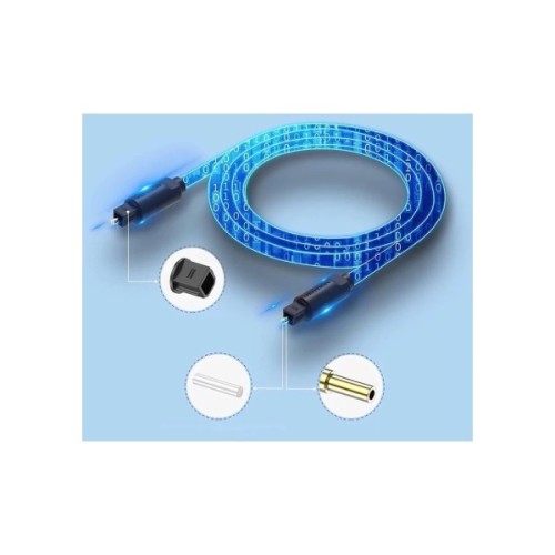 Кабель мультимедійний Optical Toslink 3.0m black Vention (BAEBI)