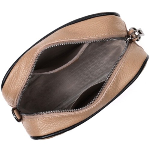 Сумка Vintage Шкіряна жіноча через плече на одне відділення Бежева (22386)