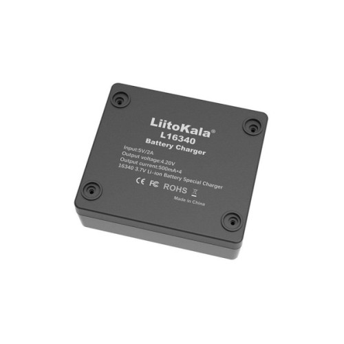 Зарядний пристрій для акумуляторів Liitokala 4 Slots, Li-ion, 16340, CR123A (Lii-L16340)