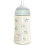 Пляшечка для годування Suavinex Poetry, 270 мл, фізіологічна соска середній потік, м'ятна (308970)