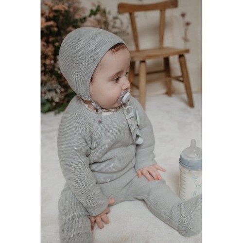 Пляшечка для годування Suavinex Poetry, 270 мл, фізіологічна соска середній потік, м'ятна (308970)