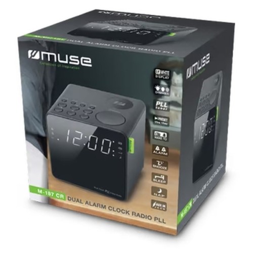 Настільний годинник Muse радіо-годинник (M-187 CR)