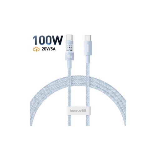 Дата кабель USB-C to USB-C 1.0m 100W blue Baseus (1167203)
