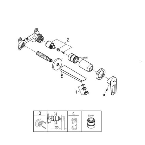 Змішувач Grohe BauLoop New (20289001)