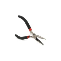 Плоскогубці Voltronic довгогубці 4.5", чорно-червоні ручки, 120мм (YT-VL120P)