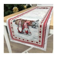 Доріжка на стіл Прованс гобеленова новорiчна Snowfall 100х35 см (4823093433366)