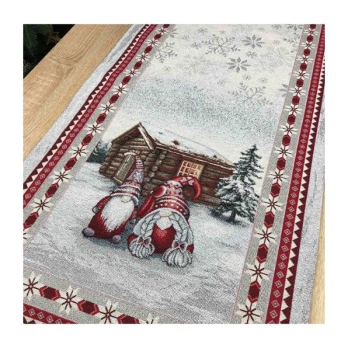 Доріжка на стіл Прованс гобеленова новорiчна Snowfall 100х35 см (4823093433366)