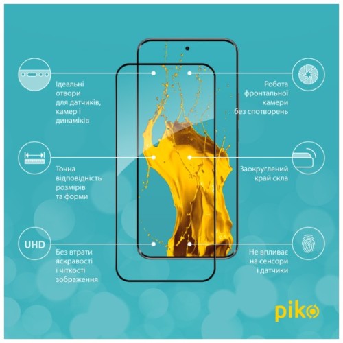 Скло захисне Piko Full Glue ESD Infinix Hot 60 Pro Plus Black (1283126630200)