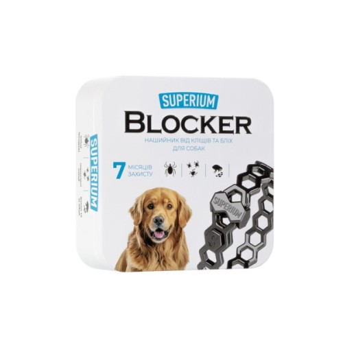 Нашийник для тварин Superium Блокер протипаразитарний для собак 70 см (9109)