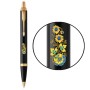 Ручка кулькова Parker IM 17 UKRAINE Black GT BP Квіти + блокнот Parker + подар.упак. GIFT24 (22032b24_T1050u)